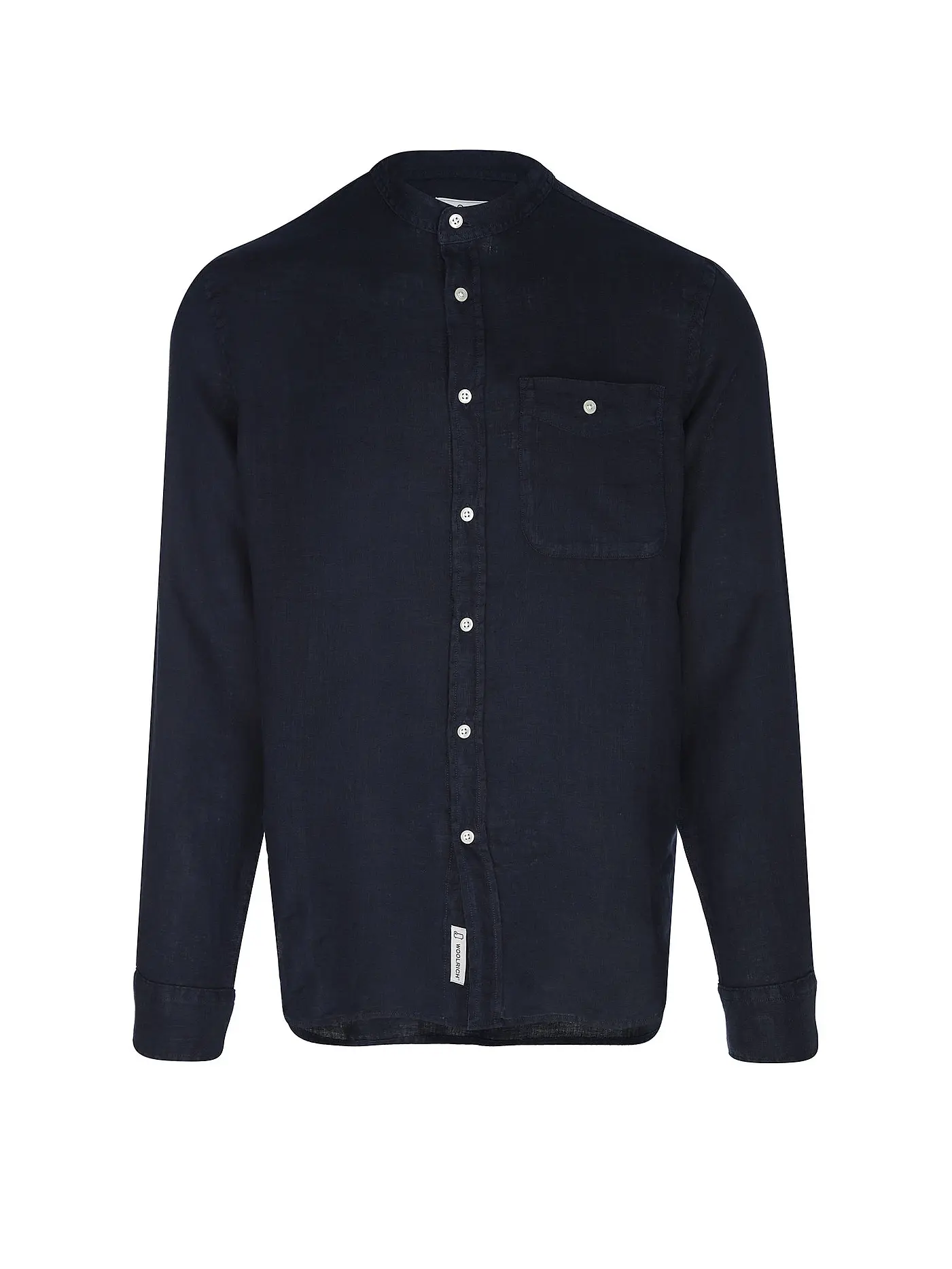 WOOLRICH | Leinenhemd Regular Fit | dunkelblau